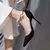2024 novos sapatos de salto alto feminino arco preto boca rasa moda selecionados - loja online