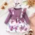 Vestido de princesa floral manga longa para crianças, vestido formal para menin - comprar online