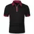 Camisa polo de manga curta monocromática masculina, camisola de lapela, tops le na internet