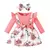 Vestido de princesa floral manga longa para crianças, vestido formal para menin - comprar online