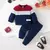 Conjunto de camisola de inverno quente e calças compridas, roupa recém-nascida - Irislandia Variedades