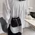 Luxo strass sacos de ombro para mulheres correntes pérola balde crossbody sacos - Irislandia Variedades