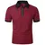 Camisa polo de manga curta monocromática masculina, camisola de lapela, tops le - loja online