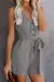 Macacão monocromático casual feminino com decote em V, shorts de cinco pontos, - Irislandia Variedades