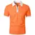 Camisa polo de manga curta monocromática masculina, camisola de lapela, tops le - comprar online