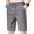 Calção casual com elástico na cintura masculina reta, esportes de seda gelada - comprar online