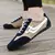 Sapatos de lona masculinos de verão na moda conforto sapatos de feijão confort
