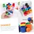 Montessori bebê brinquedos de madeira arco-íris bolas e copos cor classificaç - comprar online