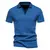 Camisa Henley slim fit masculina, camiseta de algodão, manga curta, jogger casu
