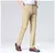 Calça de terno casual para negócios masculino, calça comprida de manga reta m