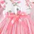 Vestido com babados para crianças, tule floral, princesa fofa, vestidos formais - loja online