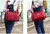 Bolsa de ombro de nylon multicamadas, bolsa com zíper multibolsos, bolsa mensag