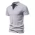 Camisa Henley slim fit masculina, camiseta de algodão, manga curta, jogger casu na internet