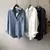 Blusa de manga longa vintage para mulheres, tops brancos casuais soltos, camisa - Irislandia Variedades