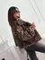 Elegante e personalizado novo outono e inverno leopardo impressão lapela jaquet