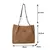 Bolsa tote de veludo da moda, bolsa de ombro de cor sólida, bolsa casual femini - comprar online