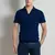 Camisa Henley slim fit masculina, camiseta de algodão, manga curta, jogger casu - comprar online