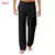 Imagem do Calça casual de algodão masculina, correias retas soltas, cintura elástica, c