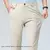Imagem do Calça de terno casual para negócios masculino, calça comprida de manga reta m