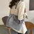 Bolsa tote de veludo da moda, bolsa de ombro de cor sólida, bolsa casual femini - loja online