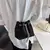 Luxo strass sacos de ombro para mulheres correntes pérola balde crossbody sacos - Irislandia Variedades
