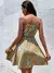 Europeu e Americano Novo 2023 Verão Elegante Vestido Sem Mangas Pulôver Imprim - Irislandia Variedades