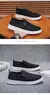 Novos sapatos de lona masculinos na moda versátil apartamentos confortáveis sa