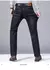 Imagem do Novos homens clássicos jeans jean homme pantalones hombre mannen macio preto bi