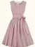 Vestido túnica casual plus size com detalhe de renda contrastante decote em v p