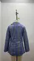 Imagem do Casaco xadrez de gola slim fit feminino, cardigan, moda, outono, inverno, 2023