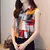Cardigan casual solto para as mulheres, camisa sem mangas chiffon, tops impresso - loja online
