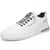 Imagem do Sapatilhas de couro vulcanizado impermeáveis masculinas, sapatos casuais confor