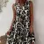 Imagem do Vestido solto com decote em v plissado feminino, moda boêmia, tops sem mangas,