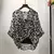 Camisa leopardo chiffon para as mulheres, blusa casual, roupas sexy listrada, me - Irislandia Variedades