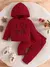 Conjunto de roupas para crianças, meninos e meninas de 3 a 24 meses, letra fofa