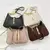 Bolsa de axilas de couro PU para mulheres, Bolsa pequena com zíper, Casual Hobo - Irislandia Variedades
