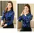 Manga longa camisa de cetim de seda para as mulheres, camisa moda coreana, blusa - Irislandia Variedades