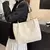 Bolsa tote de veludo da moda, bolsa de ombro de cor sólida, bolsa casual femini - comprar online