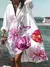 Vestido longo de manga Batwing feminino, vestidos soltos, gola virada para baixo - Irislandia Variedades