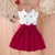 Vestido bordado com babados para crianças, Vestido sem mangas para menina, Vest - Irislandia Variedades