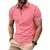 Imagem do Novas camisas polo de manga curta masculina verão camiseta lapela passeio bási