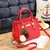 Bolsa feminina crossbody de couro pu, bolsa de ombro de alta qualidade alça sup na internet