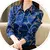 Manga longa camisa de cetim de seda para as mulheres, camisa moda coreana, blusa - comprar online