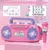 Crianças microfone máquina de karaokê instrumento musical brinquedos com luz, - loja online
