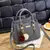 Bolsa feminina crossbody de couro pu, bolsa de ombro de alta qualidade alça sup - comprar online