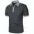 Camisa polo de manga curta monocromática masculina, camisola de lapela, tops le na internet
