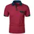 Camiseta de manga curta masculina, polo de cor sólida com bolsos, passeio, solt - comprar online