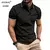 Novas camisas polo de manga curta masculina verão camiseta lapela passeio bási