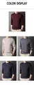 2024 inverno de pelúcia camisola de malha masculina em torno do pescoço fundo na internet
