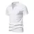 Imagem do Camisa Henley slim fit masculina, camiseta de algodão, manga curta, jogger casu